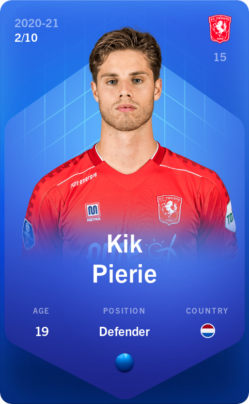 Sorare - Sorare Official - Kik Pierie 2020-21 • Super Rare 2/10 - NFT # 113647426018318362515938024804487856621778094884531079773834973828423188730046