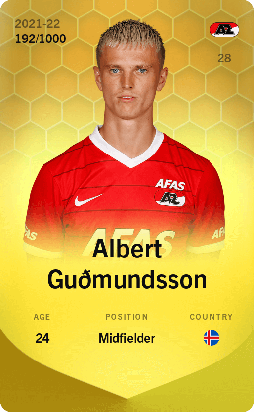 Albert Guðmundsson 2021-22 • Limited 192/1000