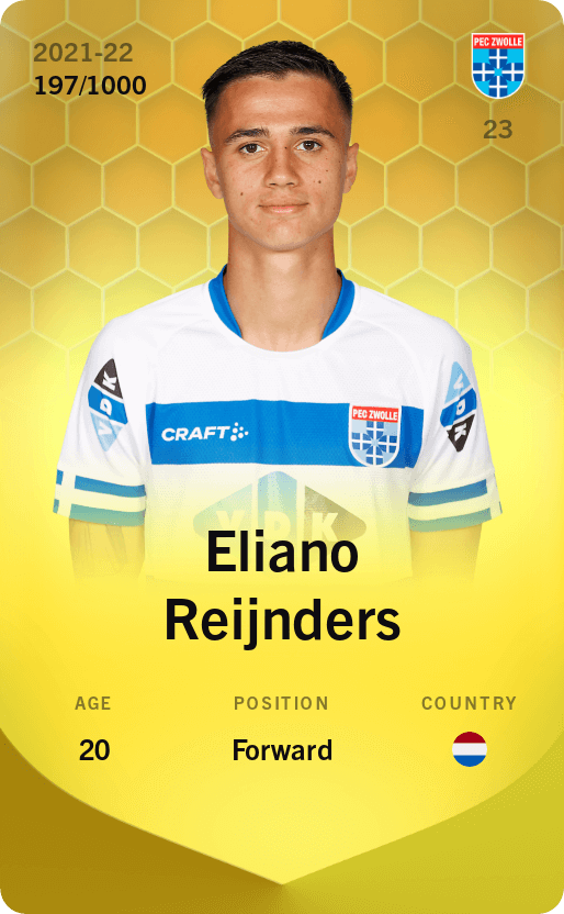 Eliano Reijnders 2021-22 • Limited 197/1000