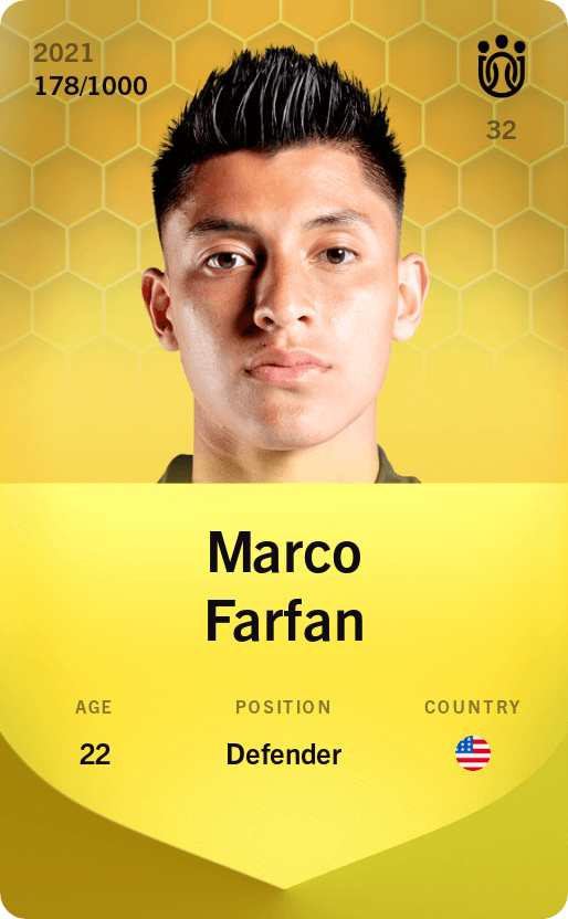 Marco Farfan 2021-22 • Limited 178/1000