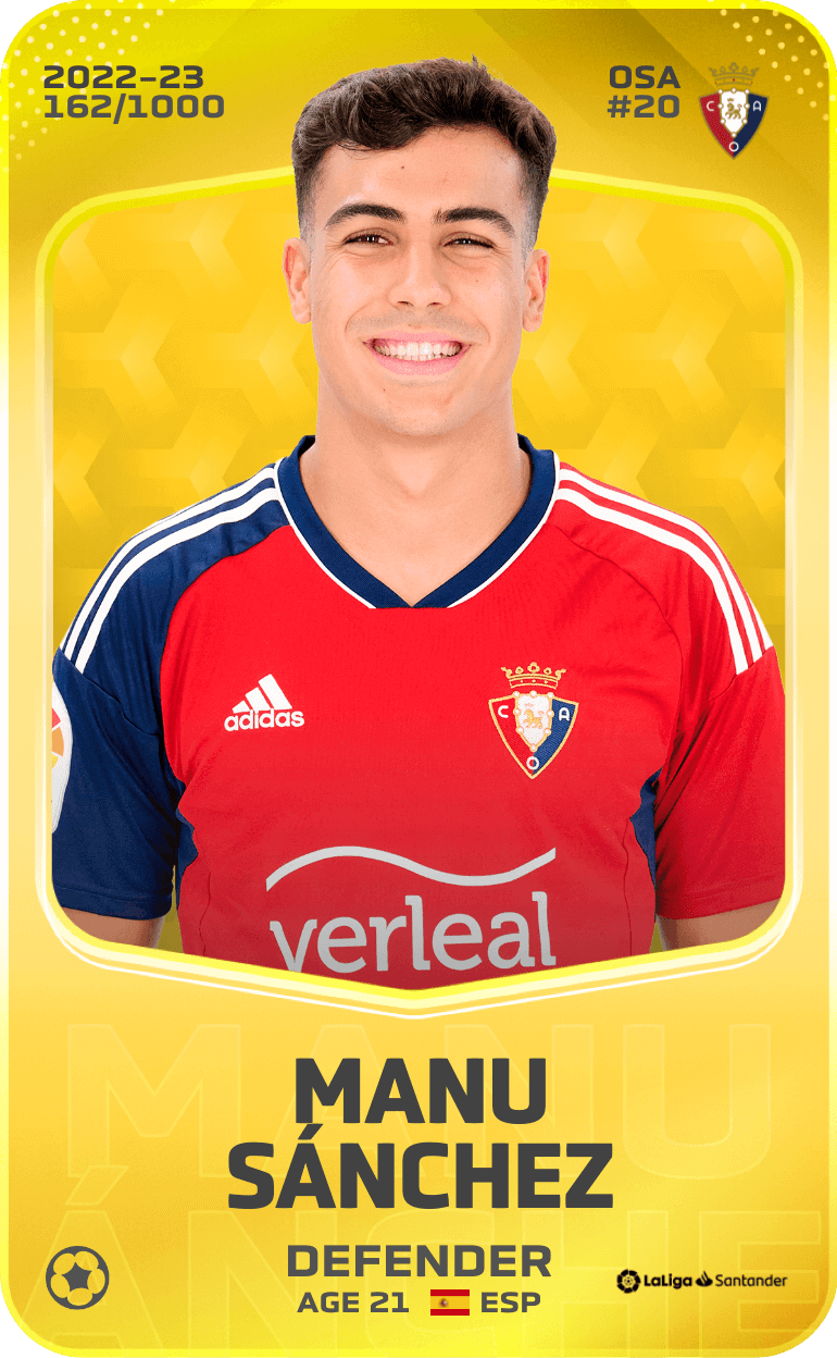 Manu Sánchez 2022-23 • Limited 162/1000