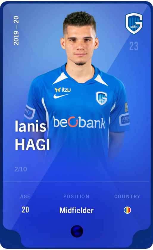 Sorare - Sorare Official - Ianis Hagi 2019-20 • Super Rare 2/10 - NFT # 1315120119680338970708615149798029614946683916807466344044256881995688653049