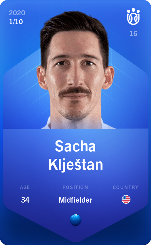 Sorare - Sorare Official - Sacha Klještan 2020-21 • Super Rare 1/10 - NFT # 15670624064865535924099804880369441041261245405234719188986741887971213511449