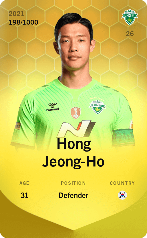 Hong Jeong-Ho 2021-22 • Limited 198/1000