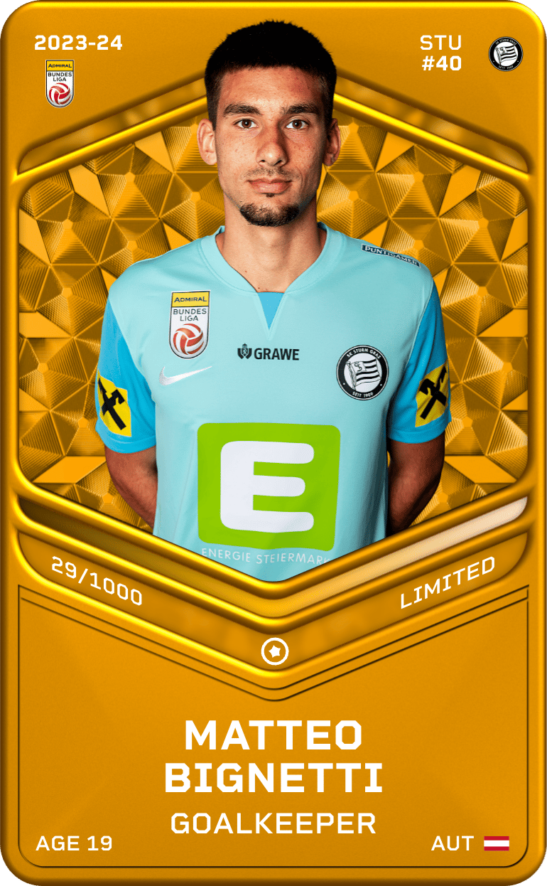 Matteo Bignetti 2023-24 • Limited 29/1000