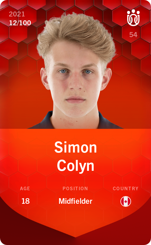 Sorare - Sorare Official - Simon Colyn 2021-22 • Rare 12/100 - NFT # 8787378158341720275376732626367949321056156699489295183079347076629669814780