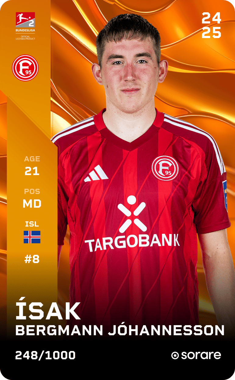 Ísak Bergmann Jóhannesson 2024-25 • Limited 248/1000