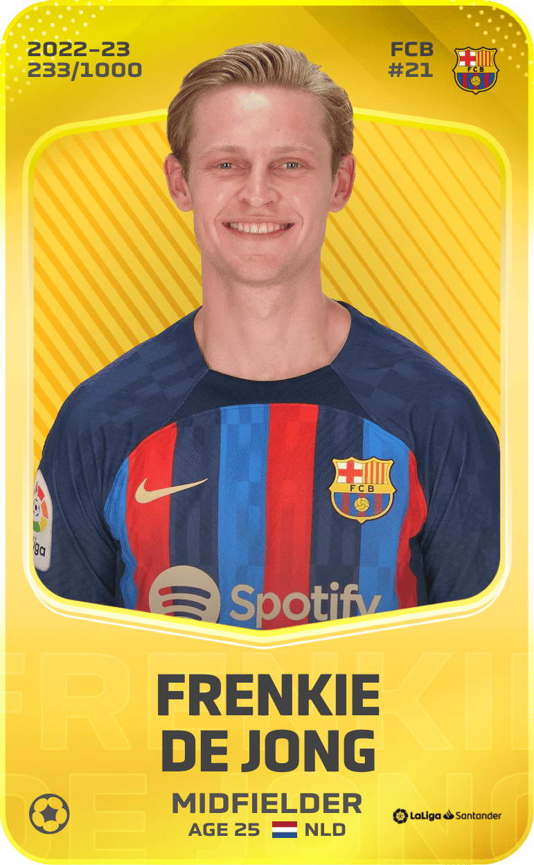 Frenkie de Jong 2022-23 • Limited 233/1000