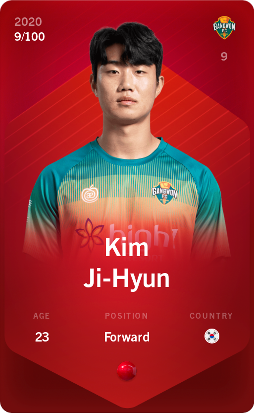 Sorare - Sorare Official - Kim Ji-Hyun 2020-21 • Rare 9/100 - NFT # 90892153244387521299495917079421906128028982812000763972171543979791928643868