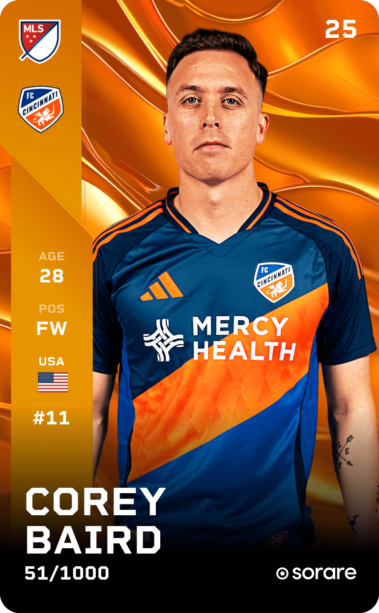 Corey Baird 2025-26 • Limited 51/1000