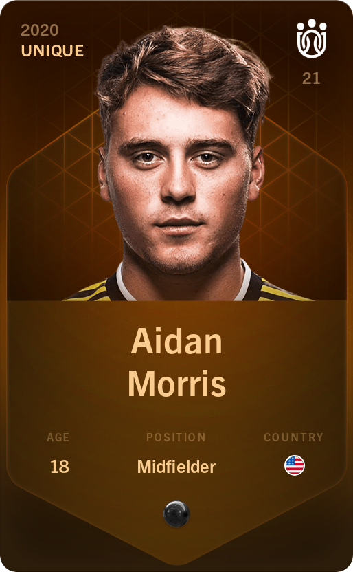 Sorare - Sorare Official - Aidan Morris 2020-21 • Unique - NFT # 57925036150787567563035451510406634040691331339103605648061931825784222503794