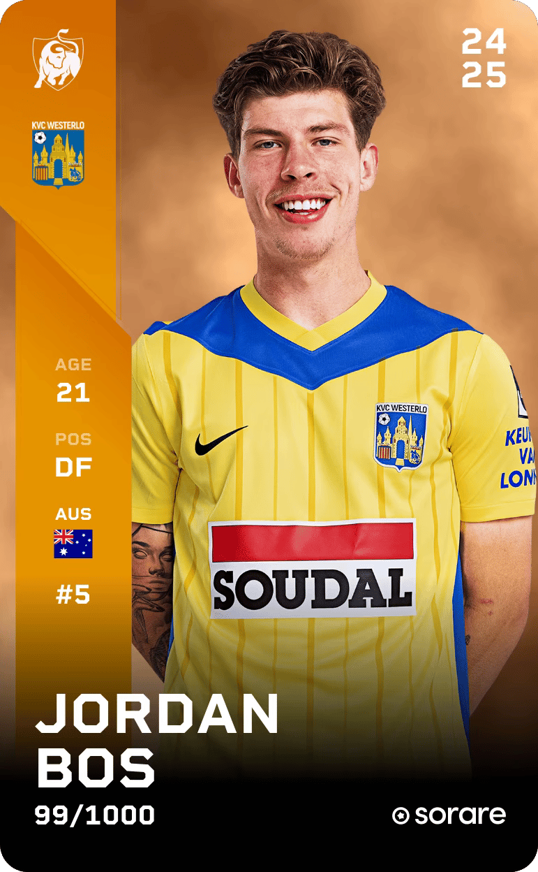 Jordan Bos 2024-25 • Limited 99/1000