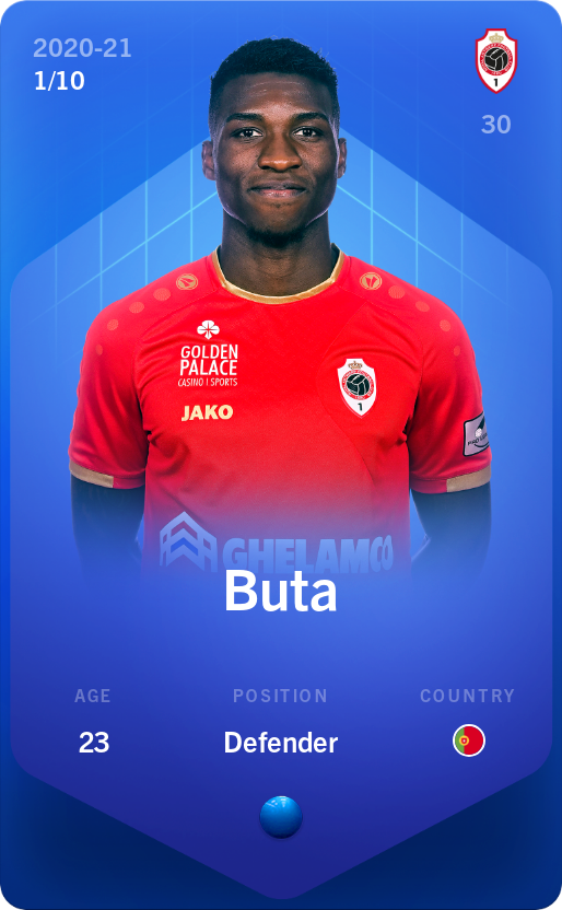 Sorare - Sorare Official - Buta 2020-21 • Super Rare 1/10 - NFT # 50524583815316467641142759725143159156539501994339695956123457981138947898034