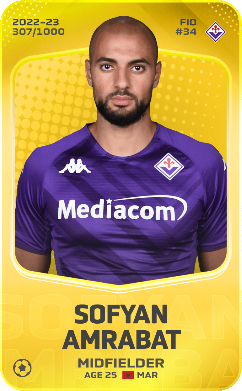 Sofyan Amrabat 2022-23 • Limited 307/1000