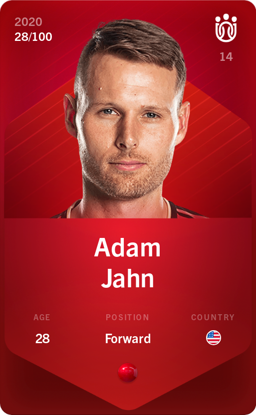 Sorare - Sorare Official - Adam Jahn 2020-21 • Rare 28/100 - NFT # 42327729385452848304306130060577964919368405433209149517634631875183987713759