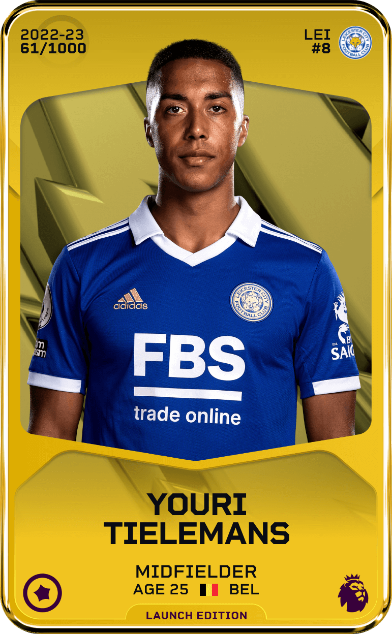 Youri Tielemans 2022-23 • Limited 61/1000