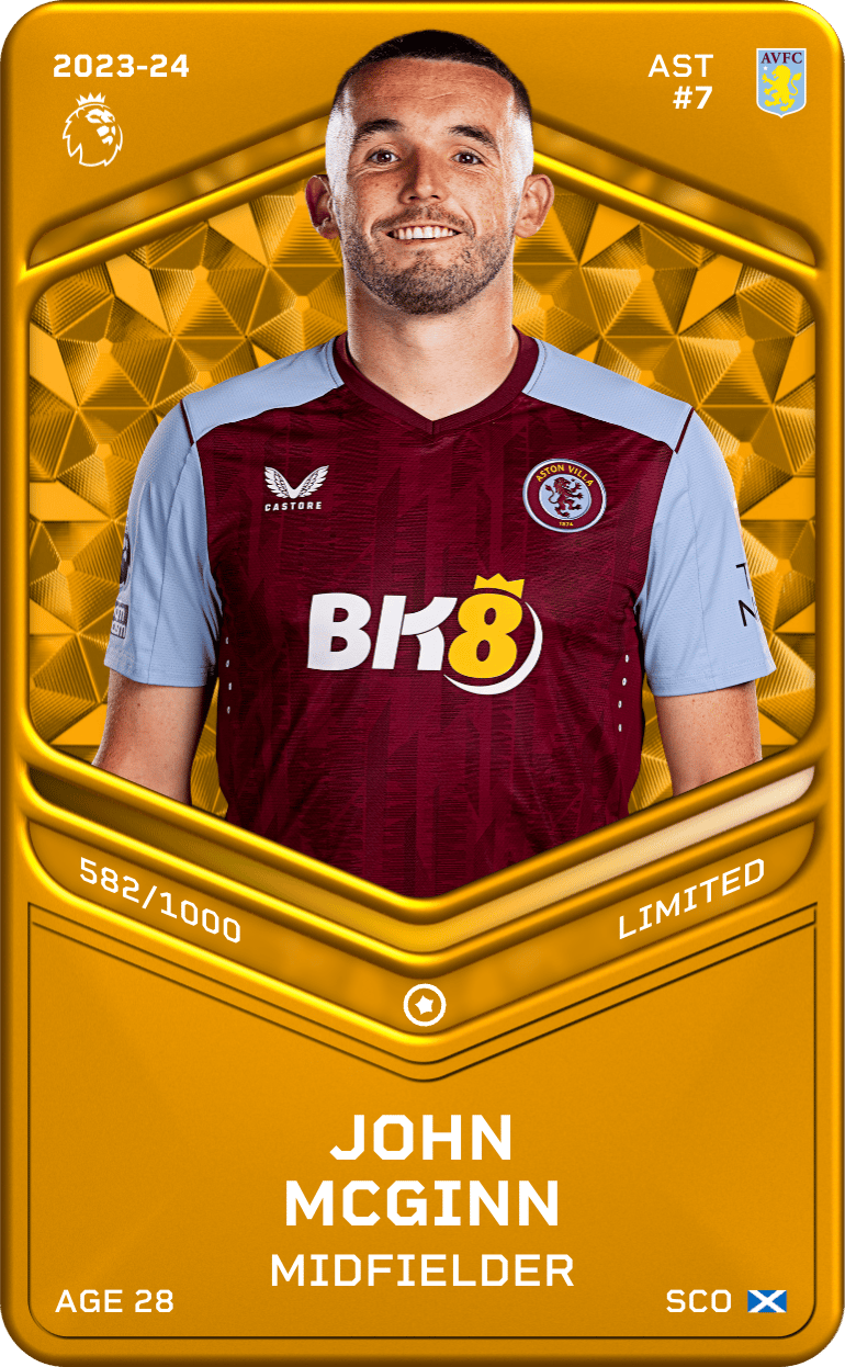 John  McGinn 2023-24 • Limited 582/1000