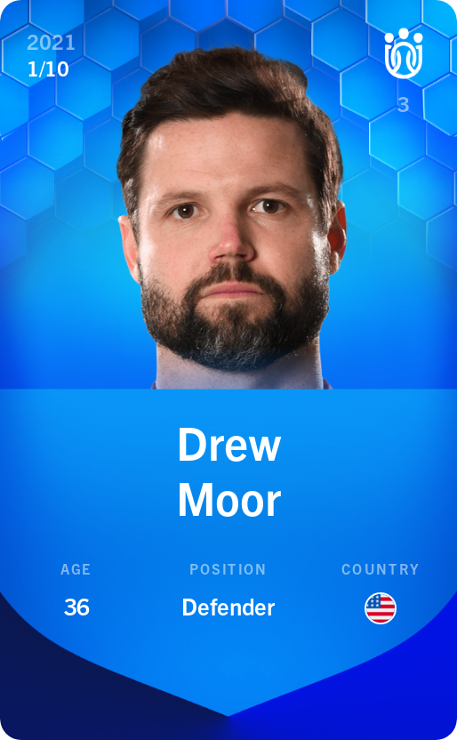 Sorare - Sorare Official - Drew Moor 2021-22 • Super Rare 1/10 - NFT # 49174471197819718012866604924420181377032380275389746730643083562931870762459