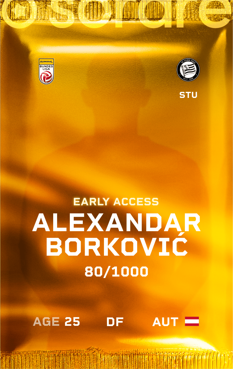 Alexandar Borković 2024-25 • Limited 80/1000