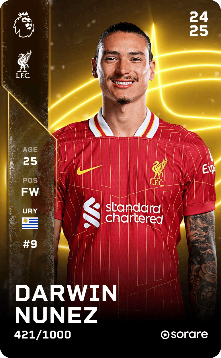 Darwin Nunez 2024-25 • Limited 421/1000