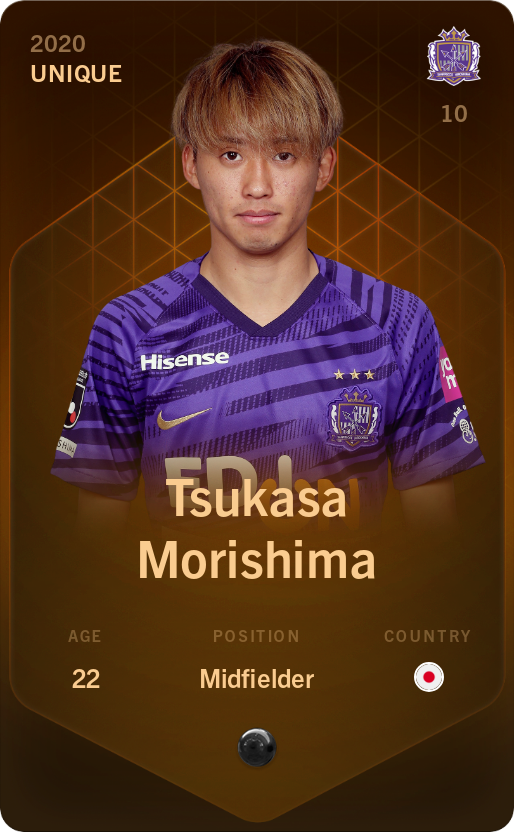Sorare - Sorare Official - Tsukasa Morishima 2020-21 • Unique - NFT # 28294686895521249832311166892210539346444770656062498099436215480102281531060