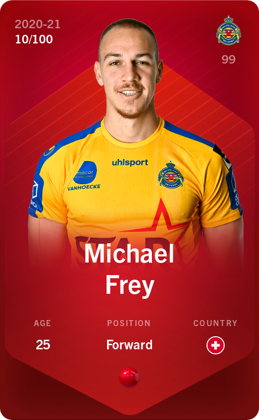 Sorare - Sorare Official - Michael Frey 2020-21 • Rare 10/100 - NFT # 13431826772271847333690311657716623700685149796510220566256907596204353551728