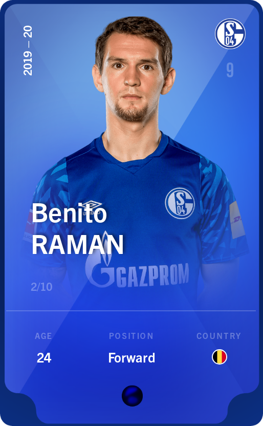 Sorare - Sorare Official - Benito Raman 2019-20 • Super Rare 2/10 - NFT # 98684954335619973554948308336984621275429803171795061416737163632616406844288