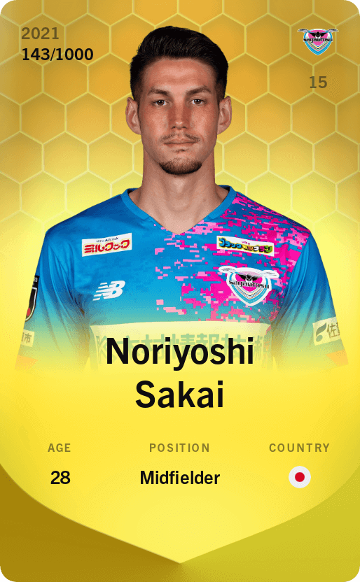 Noriyoshi Sakai 2021-22 • Limited 143/1000