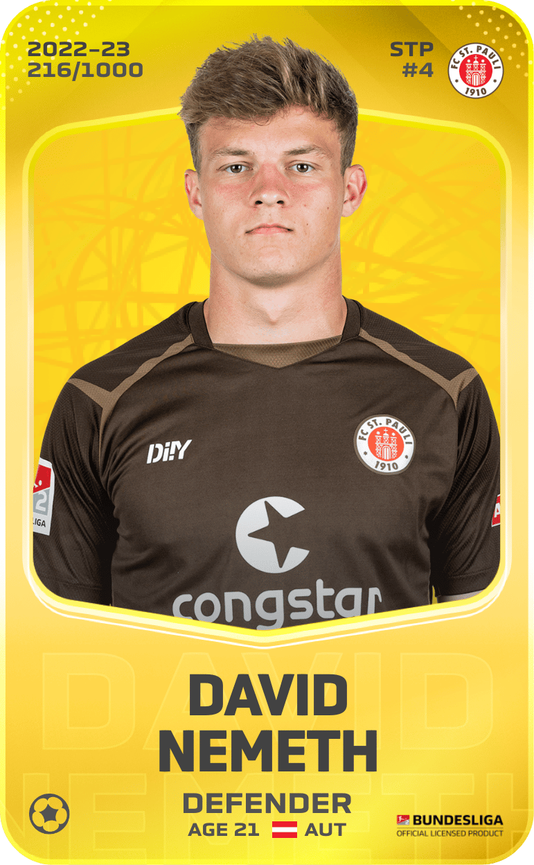 David Nemeth 2022-23 • Limited 216/1000
