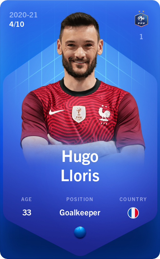 Sorare - Sorare Official - Hugo Lloris 2020-21 • Super Rare 4/10 - NFT # 90811869407342938548800377979484794773003651892346661350326478657221596356006