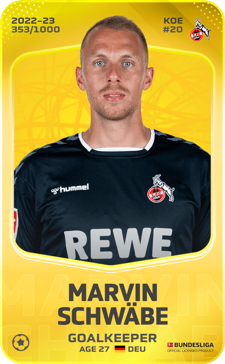 Marvin Schwäbe 2022-23 • Limited 353/1000