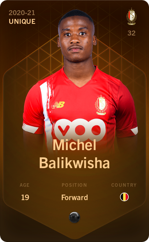 Sorare - Sorare Official - Michel Balikwisha 2020-21 • Unique - NFT # 109563398273343384072709244003389795404754311090406671541920483862430188233337