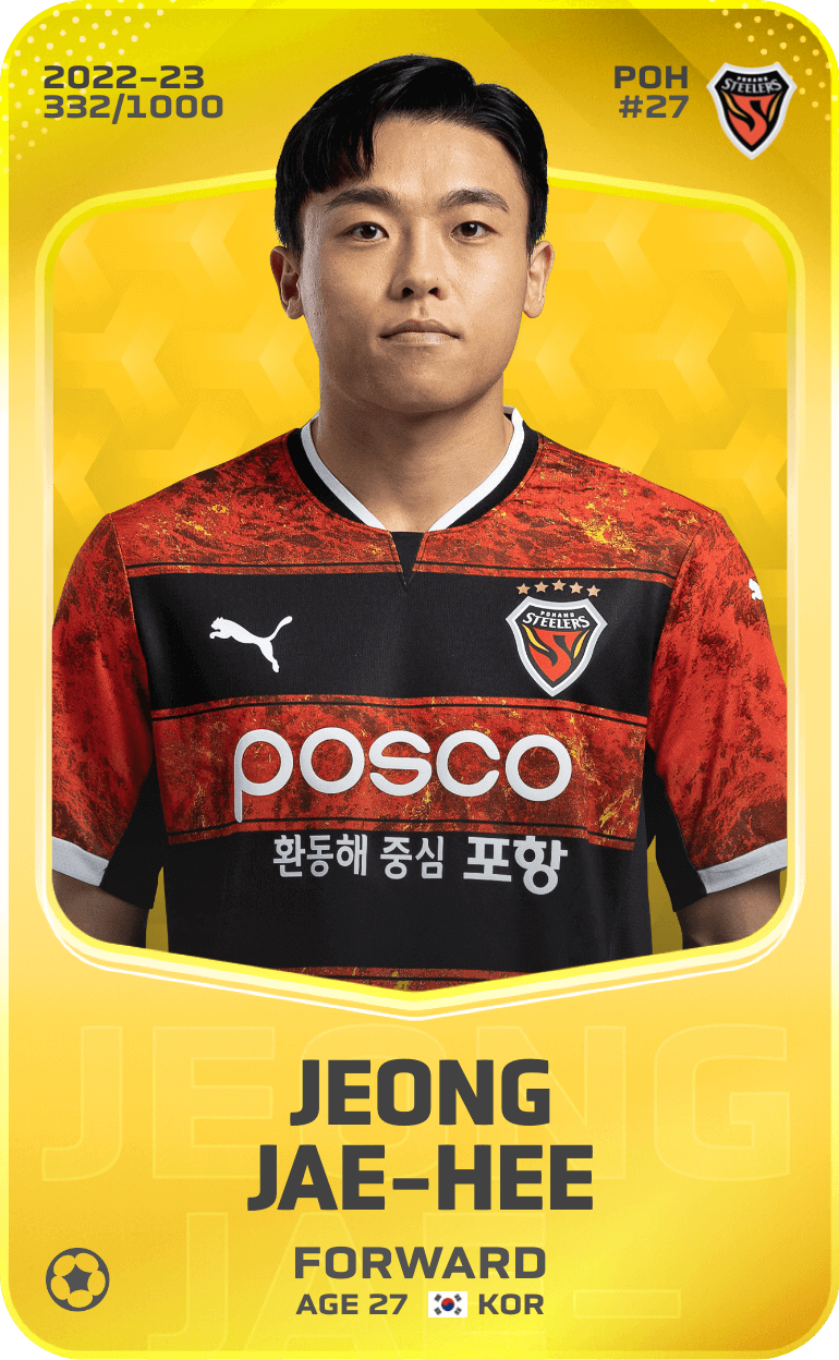 Jeong Jae-Hee 2022-23 • Limited 332/1000