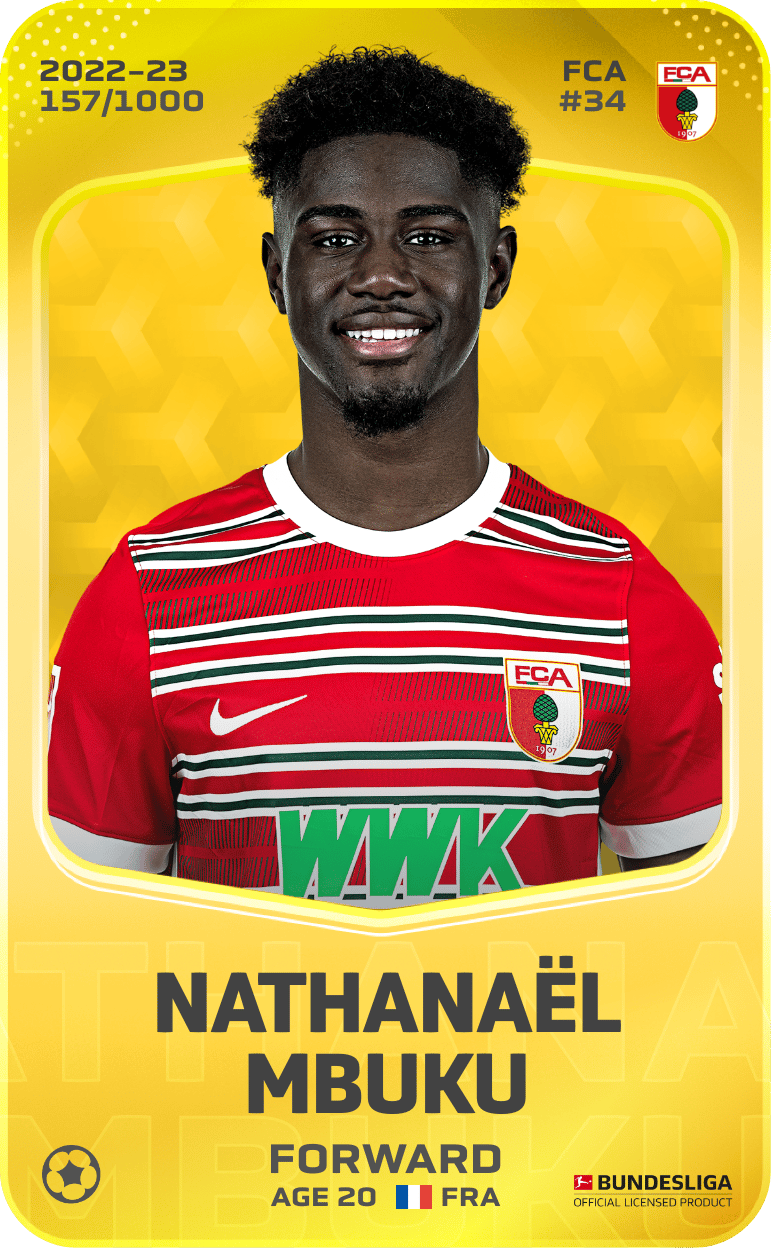 Nathanaël Mbuku 2022-23 • Limited 157/1000