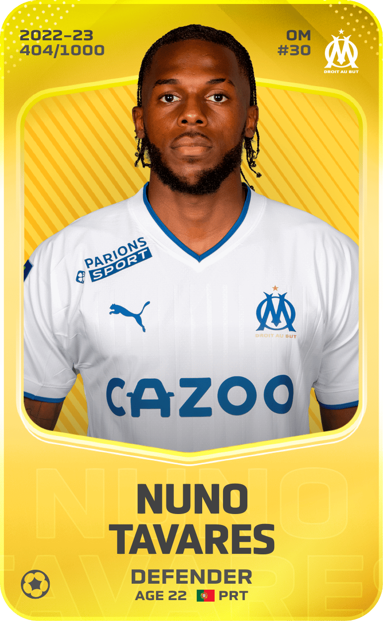 Nuno Tavares 2022-23 • Limited 404/1000