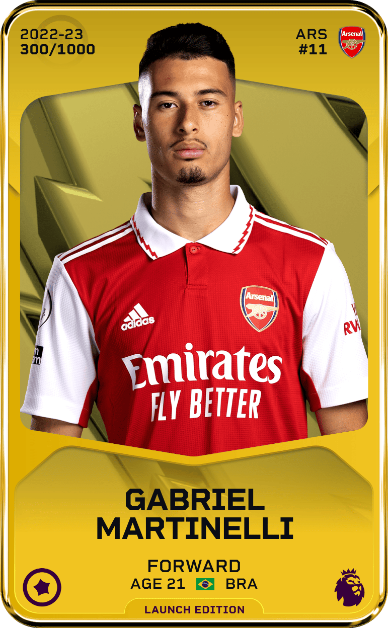 Gabriel Martinelli 2022-23 • Limited 300/1000