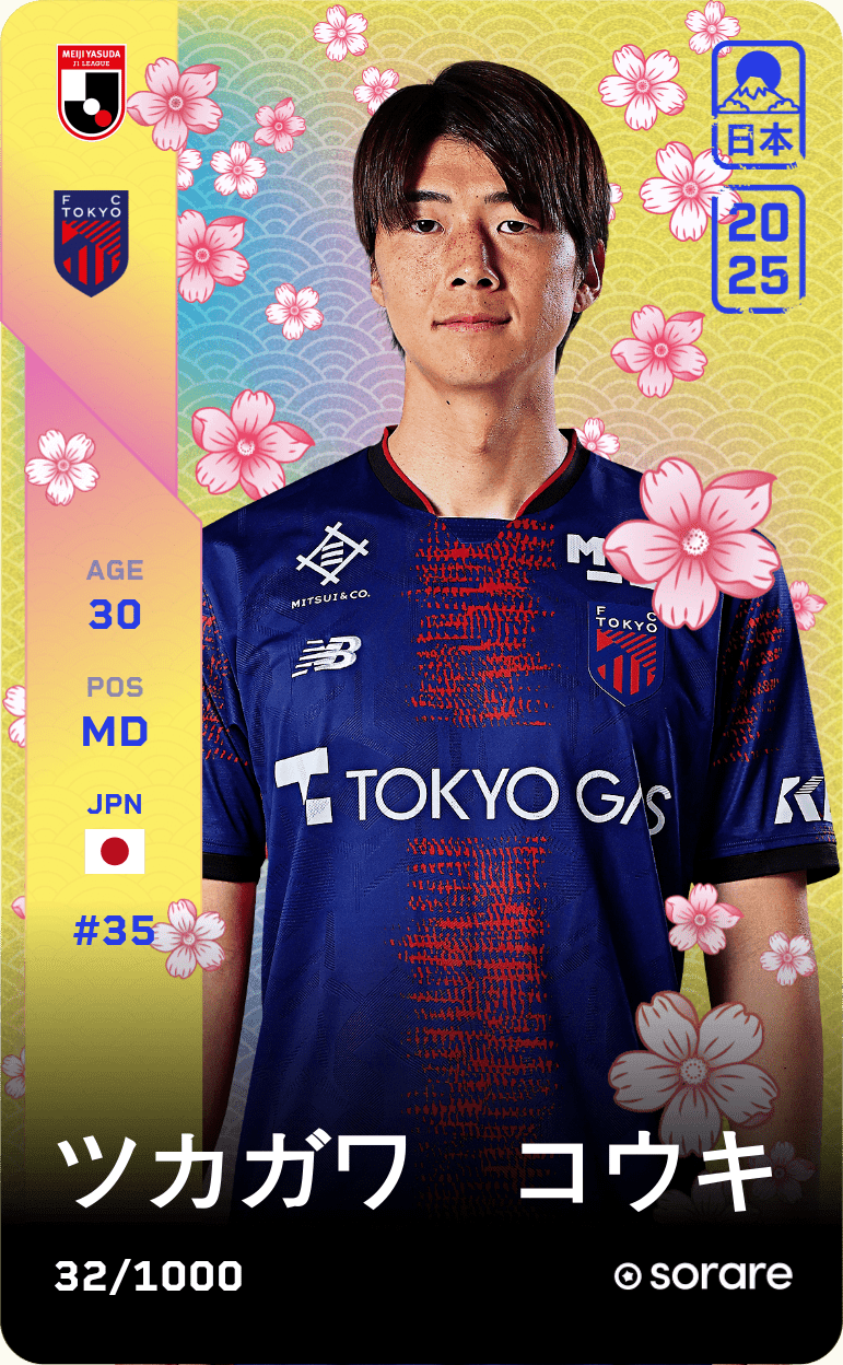 Koki Tsukagawa 2025-26 • Limited 32/1000