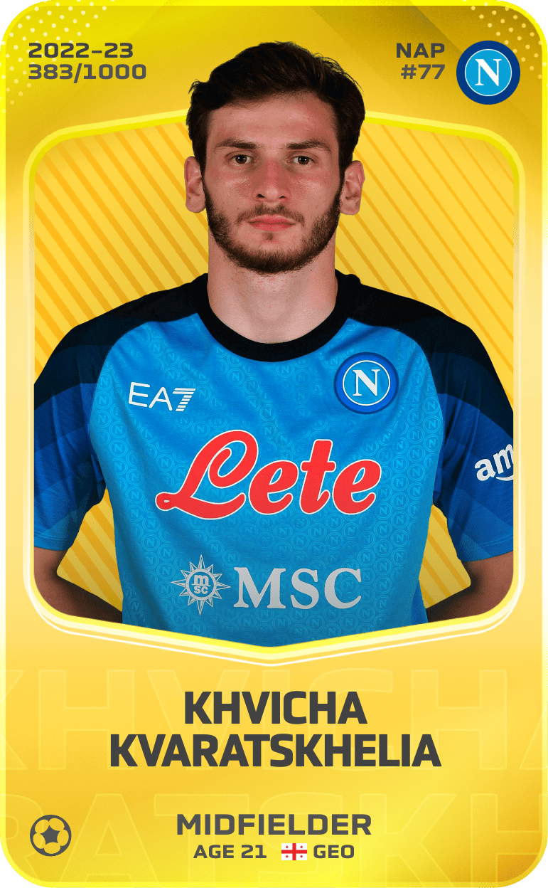 Khvicha Kvaratskhelia 2022-23 • Limited 383/1000