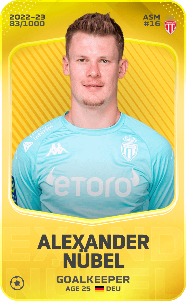 Alexander Nübel 2022-23 • Limited 83/1000