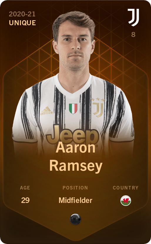 Sorare - Sorare Official - Aaron Ramsey 2020-21 • Unique - NFT # 77199842593700690950491107324506381724194838097261200930293853475125297529847