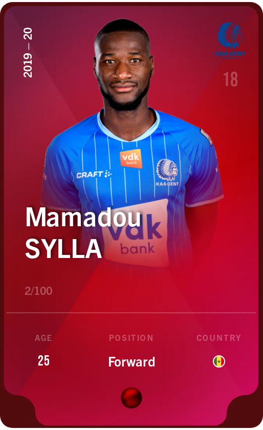 Sorare - Sorare Official - Mamadou Sylla 2019-20 • Rare 2/100 - NFT # 27844839367603153354854533163104873757048229352042945640858366683379156737917