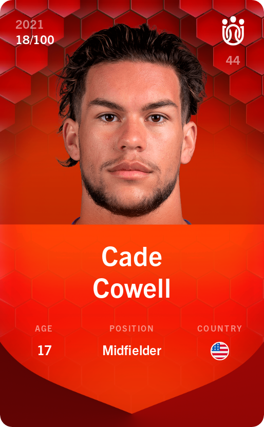 Sorare - Sorare Official - Cade Cowell 2021-22 • Rare 18/100 - NFT # 62584130492867394607230611476765465714059224772190899981384195679783446399180