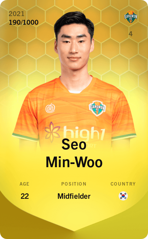 Seo Min-Woo 2021-22 • Limited 190/1000