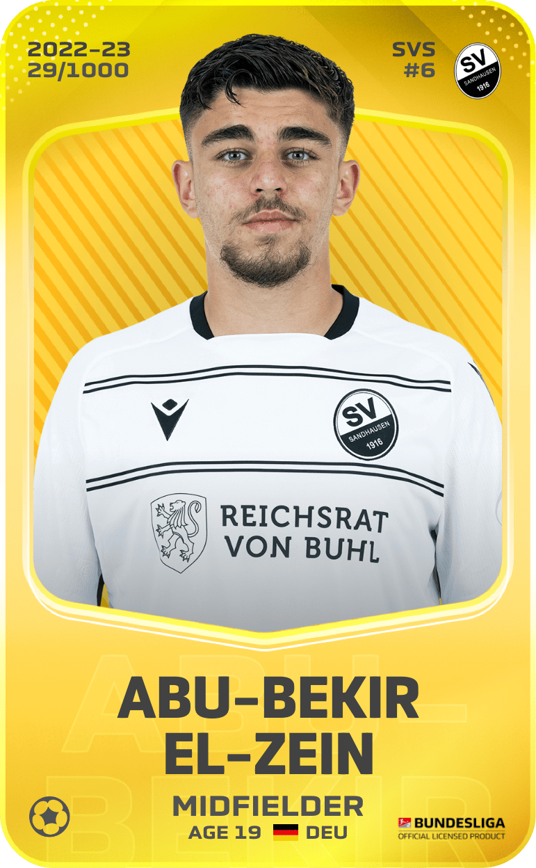 Abu-Bekir El-Zein 2022-23 • Limited 29/1000