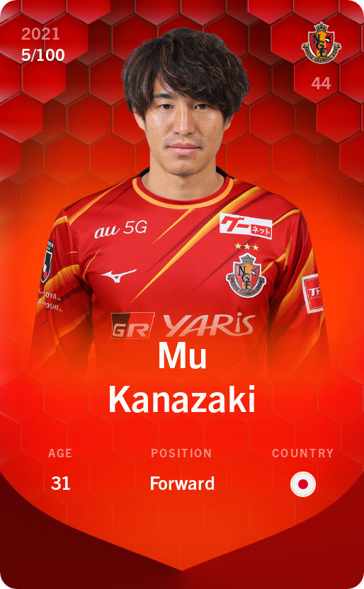 Sorare - Sorare Official - Mu Kanazaki 2021-22 • Rare 5/100 - NFT # 52718198907800758563355903668462629967464923590472980423635173495785756813434