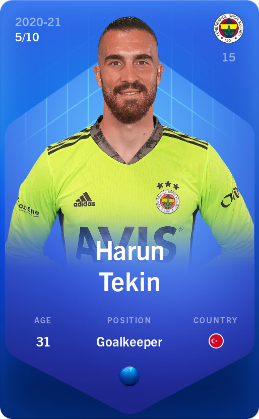 Sorare - Sorare Official - Harun Tekin 2020-21 • Super Rare 5/10 - NFT # 97108289971600537512294127830059263270941379813545570681409717416189027253696