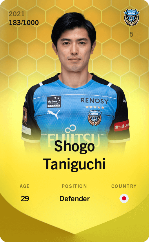 Shogo Taniguchi 2021-22 • Limited 183/1000