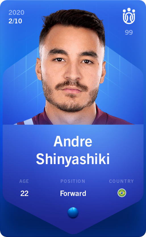 Sorare - Sorare Official - Andre Shinyashiki 2020-21 • Super Rare 2/10 - NFT # 62379868982725669794638326586775502823148512326729135975314762551668817321065