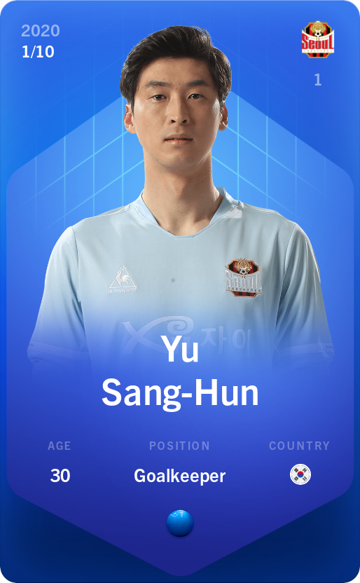 Sorare - Sorare Official - Yu Sang-Hun 2020-21 • Super Rare 1/10 - NFT # 25779586434584613877646193798178189067481421125172957721776871118994178755979