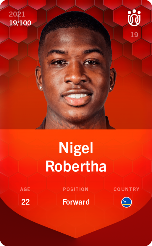Sorare - Sorare Official - Nigel Robertha 2021-22 • Rare 19/100 - NFT # 78089593969789972905721245144506727838504254906898389262581492235136948834206